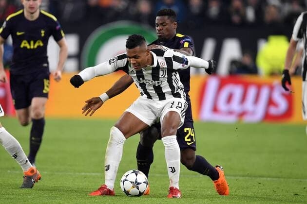 Alex Sandro Juventus, Serge Aurier Tottenham Torino 13-02-2018 Juventus Stadium Football Champions League 2017 2018 Juventus - Tottenham . Foto Andrea Staccioli Insidefoto andreaxstaccioli