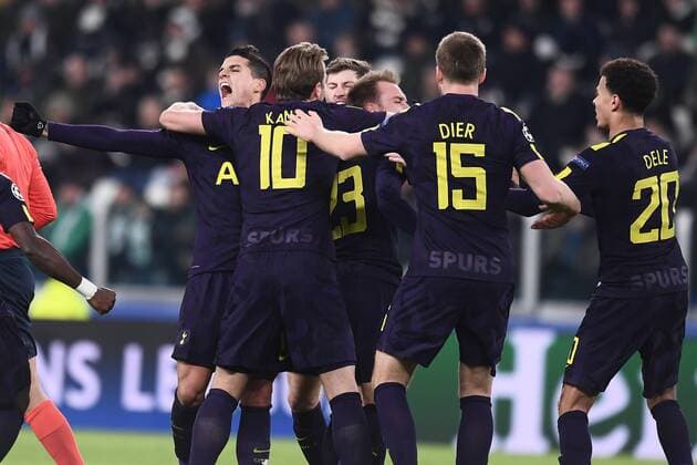Mg Torino 13 02 2018 - Champions League Juventus-Tottenham foto Matteo Gribaudi Image nella foto: esultanza gol Christian Eriksen 