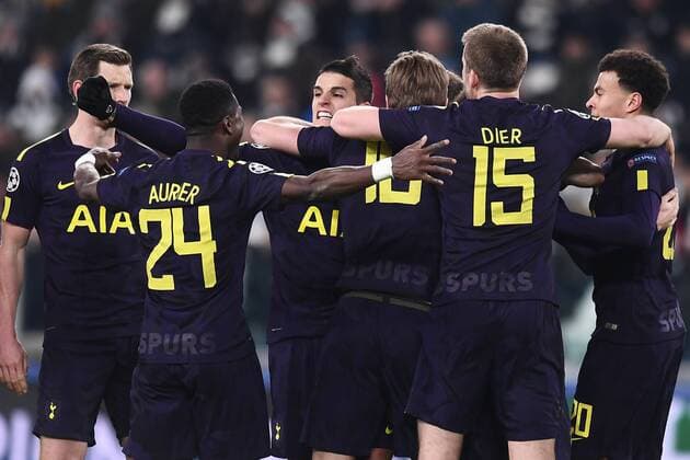 Mg Torino 13 02 2018 - Champions League Juventus-Tottenham foto Matteo Gribaudi Image nella foto: esultanza gol Christian Eriksen 