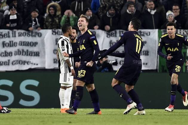 Db Torino 13 02 2018 - Champions League Juventus-Tottenham foto Daniele Buffa Image nella foto: esultanza gol Christian Eriksen 