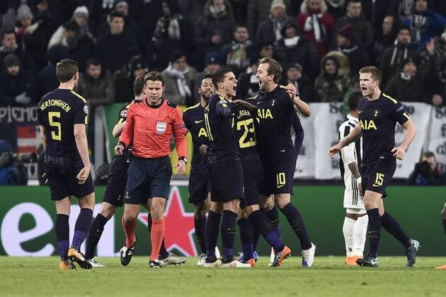 Db Torino 13 02 2018 - Champions League Juventus-Tottenham foto Daniele Buffa Image nella foto: esultanza gol Christian Eriksen 