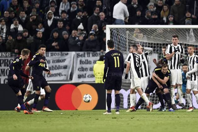 Db Torino 13 02 2018 - Champions League Juventus-Tottenham foto Daniele Buffa Image nella foto: gol Christian Eriksen 
