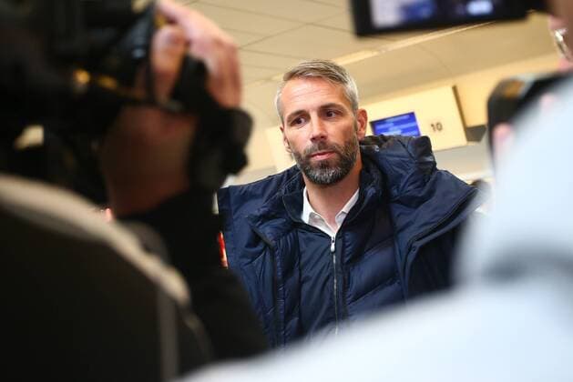 SOCCER - EL, Sociedad vs RBS SALZBURG,AUSTRIA,14.FEB.18 - SOCCER - UEFA Europa League, round of 32, Real Sociedad vs Red Bull Salzburg, preview, departure of RBS. Image shows head coach Marco Rose (RBS). GEPAxpictures xFelixxRoittner