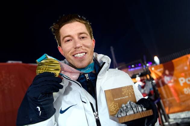 180214 Shaun White of the United States with his gold medal at the medal ceremony for the Women s Cross Country Sprint during day five of the 2018 Winter Olympics on February 14 2018 in Pyeongchang Photo Carl S BILDBYR N code CS 57999 292  Copyright: CARLxSANDIN BB180214CS128