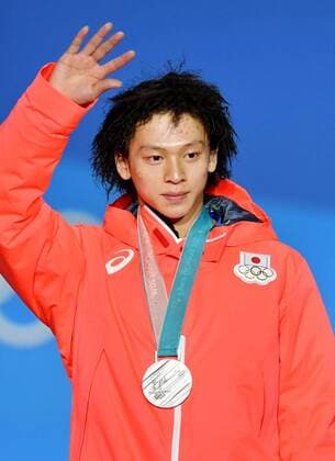 Pyeongchang Olympics Japanese snowboarder Ayumu Hirano, the men s halfpipe silver medalist at the Pyeongchang Winter Olympics, waves to the crowd at the medal ceremony in Pyeongchang, South Korea, on Feb. 14, 2018. 