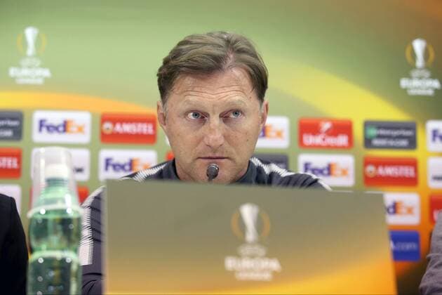 Coach Ralph Hasenhuettl RB Leipzig press conference Napoli vs RB Leipzig Europa League football 14 02 2018 Naples Copyright: xLanger Eibner-Pressefotox EP_HLR