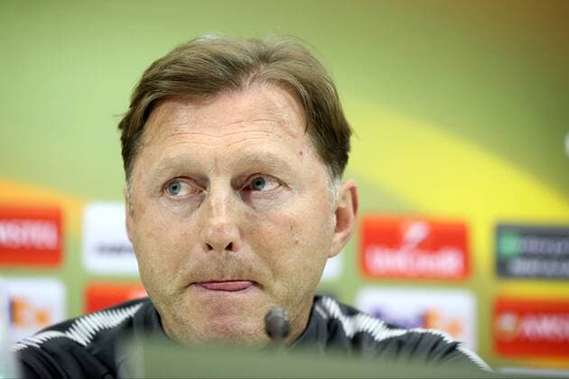 Coach Ralph Hasenhuettl RB Leipzig press conference Napoli vs RB Leipzig Europa League football 14 02 2018 Naples Copyright: xLanger Eibner-Pressefotox EP_HLR