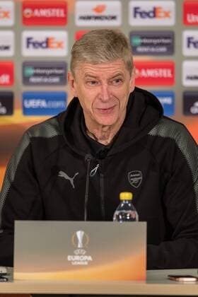 180214 arsenal s Arsene Wenger during a press conference before the football match in the Europa League between Östersund and Arsenal on 14 november 2018 in Östersund  Copyright: TOBIASxNYKÄNEN BB180214TN048