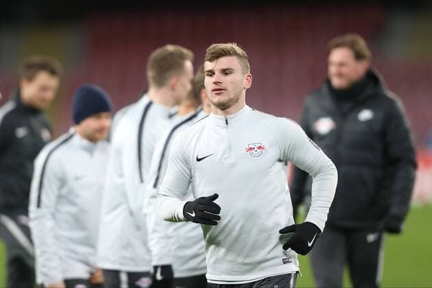 Timo Werner RB Leipzig 11 training Napoli vs RB Leipzig Europa League football 14 02 2018 Naples Copyright: xLanger Eibner-Pressefotox EP_HLR