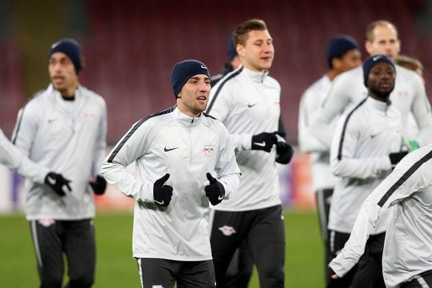 Kevin Kampl RB Leipzig 44 training Napoli vs RB Leipzig Europa League football 14 02 2018 Naples Copyright: xLanger Eibner-Pressefotox EP_HLR