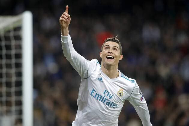 Real Madrid s Cristiano Ronaldo celebrates goal during Champions League Round of 16 1st leg match. February 14,2018.  (2018021464)