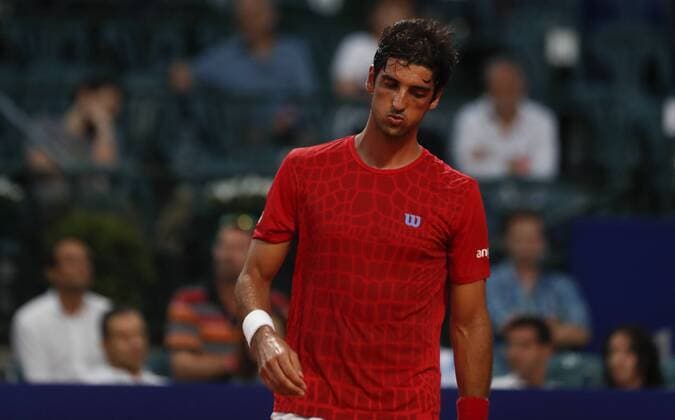 Brazilian Tomas Bellucci returns the ball to Argentinian Diego Schwartzman during a game of Argentina Tennis Open s round of 16 in Buenos Aires, Argentina, 14 February 2018. Argentina Tennis Open !ACHTUNG: NUR REDAKTIONELLE NUTZUNG!  Copyright: xDavidxFernandezx ARG008 20180215-636542540389815878