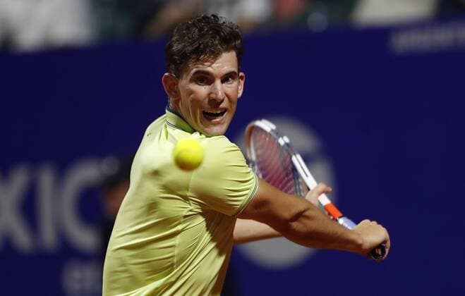 Austrian tennis player Dominic Thiem returns a ball against Argentinian Horacio Zeballos during a game of Argentina Tennis Open s round of 16 in Buenos Aires, Argentina, 14 February 2018. Argentina Tennis Open !ACHTUNG: NUR REDAKTIONELLE NUTZUNG!  Copyright: xDavidxFernandezx BAS01 20180215-636542600436160788
