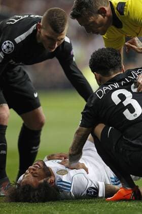 Marcelo (Real), FEBRUARY 14, 2018 - Football Soccer : UEFA Champions League Round of 16 1st leg match between Real Madrid 3-1 Paris Saint-Germain at the Santiago Bernabeu Stadium in Madrid, Spain. Noxthirdxpartyxsales  (72164713)