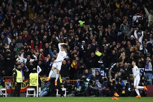 Cristiano Ronaldo (Real), FEBRUARY 14, 2018 - Football Soccer : UEFA Champions League Round of 16 1st leg match between Real Madrid 3-1 Paris Saint-Germain at the Santiago Bernabeu Stadium in Madrid, Spain. Noxthirdxpartyxsales  (72164753)