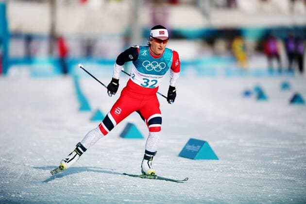 PyeongChang 2018, Langlauf, 10km Freistil der Damen 180215 Marit Bjorgen of Norway competes in the women s cross country 10 km free during day six of the 2018 Winter Olympics on February 15, 2018 in Pyeongchang. Photo: Carl Sandin BILDBYRAN kod CS 57999_294 *** 180215 Marit Bjorgen of Norway competes in the women s cross country 10 km free during day six of the 2018 Winter Olympics on February 15 2018 in Pyeongchang Photo Carl Sandin BILDBYRAN code CS 57999 294  Copyright: CARLxSANDIN BB180215CS026
