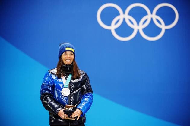 180215 Charlotte Kalla of Sweden silver at a Medal Ceremony for women s cross country 10 km free during day six of the 2018 Winter Olympics on February 15 2018 in Pyeongchang Photo Joel Marklund BILDBYRAN code JM 87625  Copyright: JOELxMARKLUND BB180215JM110