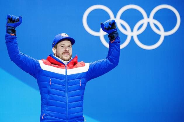 Kjetil Jansrud of Norway 180215 silver celebrate at a Medal Ceremony for Alpine Skiing Downhill during day six of the 2018 Winter Olympics on February 15 2018 in Pyeongchang Photo Joel Marklund BILDBYRAN code JM 87625  Copyright: JOELxMARKLUND BB180215JM126