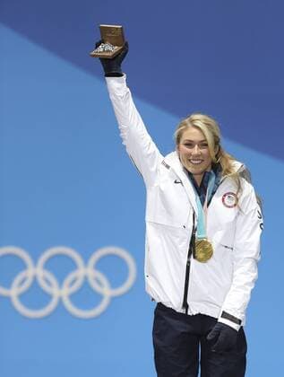 (180215) -- PYEONGCHANG, Feb. 15, 2018 -- Champion Mikaela Shiffrin from the United States poses for photos during medal ceremony of women s giant slalom of alpine skiing at Pyeongchang 2018 Winter Olympic Games Olympische Spiele Olympia OS at Medal Plaza, PyeongChang, South Korea, Feb. 15, 2018. ) (SP)OLY-SOUTH KOREA-PYEONGCHANG-ALPINE SKIING-WOMEN S GIANT SLALOM-MEDAL CEREMONY WuxZhuang 