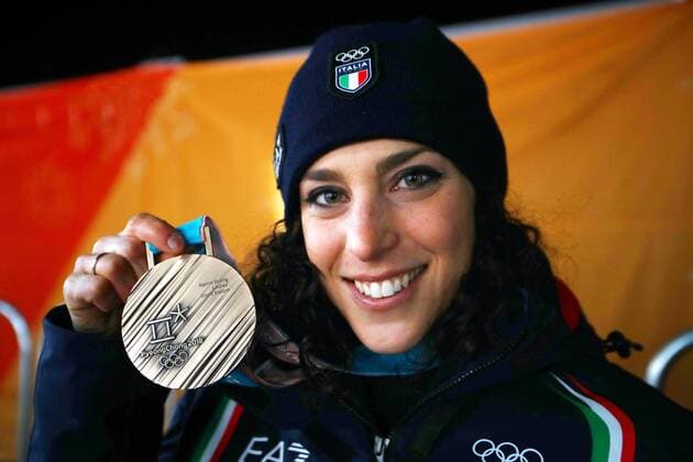 Olympia-Bilder des Tages - SPORT IPP20180215 Olympic Winter games Winterspiele Spiele Summer games Pyeongchang 2018 - Olympische Winterspiele Pyeongchang 2018: Ladies Giant Slalom, Federica Brignone bronzo (Hinweis: Verwendung nur in Deutschland - only Germany) *** IPP20180215 Olympic Winter Games PyeongChang 2018 Olympic Winter Games PyeongChang 2018 Ladies giant slalom Federica Brignone Brooklyn note only use only in Germany Germany 