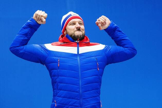 180215 Aksel Lund Svindal of Norway gold celebrate at a Medal Ceremony for Alpine Skiing Downhill during day six of the 2018 Winter Olympics on February 15 2018 in Pyeongchang Photo Joel Marklund BILDBYRAN code JM 87625  Copyright: JOELxMARKLUND BB180215JM147