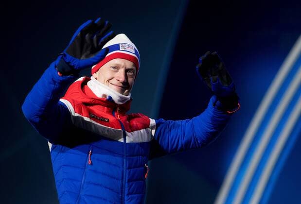 180216 Johannes Thingnes Stay of Norway gold celebrate at a Medal Ceremony for Men s Biathlon 20 km during day seven of the 2018 Winter Olympics on February 16 2018 in Pyeongchang Photo Jon Olav Nesvold BILDBYRAN code JE 160172  Copyright: JONxOLAVxNESVOLD BB180216JE067