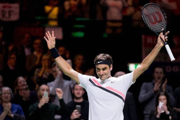 Roger Federer Rotterdam Roger Federer v Robin Haase xVIxVIxImagesx xTomxBodexMultimediaxIVx 10083109