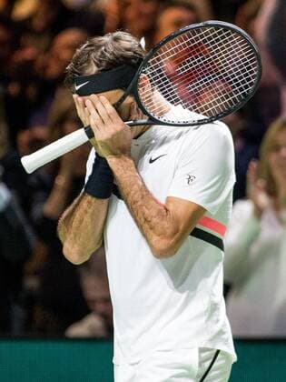 ROTTERDAM: 16-02-2018, ABN Amro WTT Dag 4, Rotterdam, Tennis, Ahoy, Roger Federer N1 van de wereld en verslaat Robin Haase ABN Amro WTT Rotterdam Dag 5  x1984062x