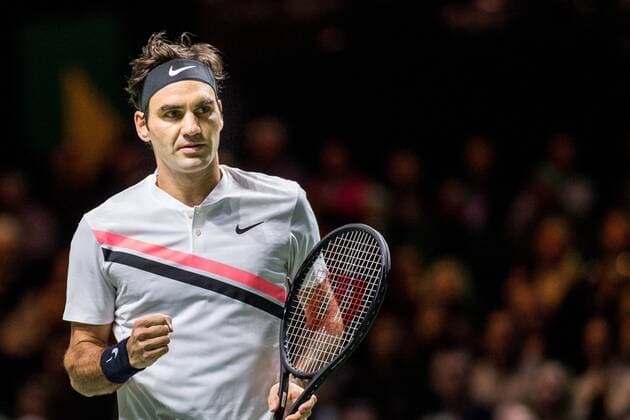 ROTTERDAM: 16-02-2018, ABN Amro WTT Dag 4, Rotterdam, Tennis, Ahoy, Roger Federer N1 van de wereld en verslaat Robin Haase ABN Amro WTT Rotterdam Dag 5  x1984081x
