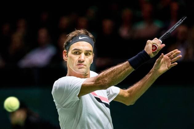 ROTTERDAM: 16-02-2018, ABN Amro WTT Dag 4, Rotterdam, Tennis, Ahoy, Roger Federer N1 van de wereld en verslaat Robin Haase ABN Amro WTT Rotterdam Dag 5  x1984260x