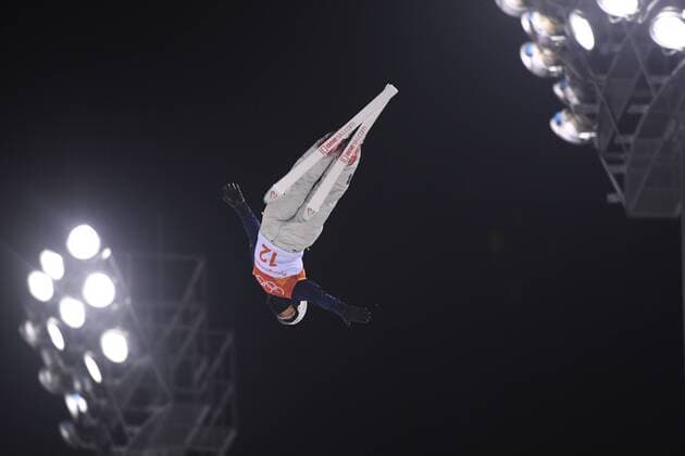 Themen der Woche - SPORT Olympia-Bilder des Tages - SPORT (180217) -- PYEONGCHANG, Feb. 17, 2018 -- Naoya Tabara of Japan competes during men s aerials qualification match of freestyle skiing at 2018 PyeongChang Winter Olympic Games Olympische Spiele Olympia OS at Phoenix Snow Park, PyeongChang, South Korea, Feb. 17, 2018. ) (SP)OLY-SOUTH KOREA-PYEONGCHANG-FREESTYLE SKIING-MEN S AERIALS-QUALIFICATION LuixSiuxWai 