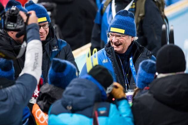 180217 H.M Carl XVI Gustaf, King of Sweden, after the WomenÕs Cross Country Skiing 4x5 km Relay during day eight of the 2018 Winter Olympics on February 17, 2018 in Pyeongchang. Photo: Petter Arvidson BILDBYRN kod PA 87632 *** 180217 H M King Carl XVI Gustaf of Sweden after the WomenÕs Cross Country Skiing 4 x 5 km Relay during day eight of the 2018 Winter Olympics on February 17 2018 in Pyeongchang Photo Petter Arvidson BILDBYR N code PA 87632  Copyright: PETTERxARVIDSON BB180217PA209