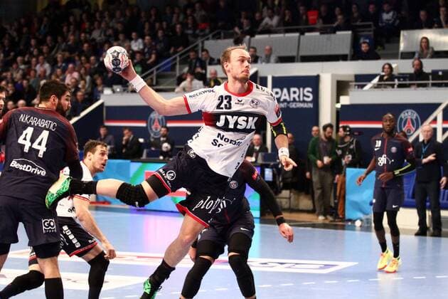 Henrik Toft HAnsen (Flensburg-Handewitt) HANDBALL : VELUX EHF Champions League - 12eme journee - Paris Saint-Germain Handball vs SG Flensburg-Handewitt - 17 02 2018 KevinDomas Panoramic 
