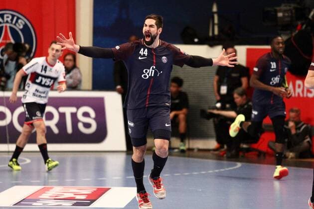 Nikola Karabatic (Paris) HANDBALL : VELUX EHF Champions League - 12eme journee - Paris Saint-Germain Handball vs SG Flensburg-Handewitt - 17 02 2018 KevinDomas Panoramic 
