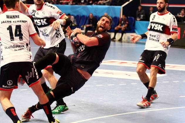 Luka Karabatic (Flensburg-Handewitt) HANDBALL : VELUX EHF Champions League - 12eme journee - Paris Saint-Germain Handball vs SG Flensburg-Handewitt - 17 02 2018 KevinDomas Panoramic 