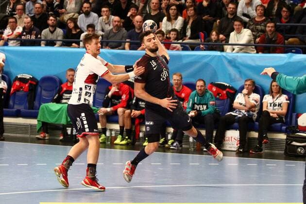 Nedim Remili (Flensburg-Handewitt) HANDBALL : VELUX EHF Champions League - 12eme journee - Paris Saint-Germain Handball vs SG Flensburg-Handewitt - 17 02 2018 KevinDomas Panoramic 