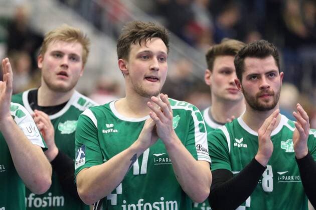 Disappointment at Patrick Schmidt DJK Rimpar wolves 17 ASV Hamm Westphalia vs DJK Rimpar wolves 2 handball Bundesliga 17 02 2018 Hamm Copyright: xEIBNER JanxStrohdiekx EP_JSK