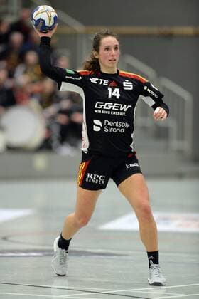 Sanne Hoekstra HSG Bensheim Auerbach handball 1 Bundesliga women HSG bad Wildungen vipers vs HSG Bensheim Auerbach 17 02 2018 bad Wildungen Copyright: xEIBNER RolandxSippelx EP_RSL