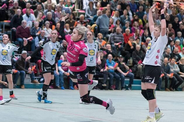 Annika Ibraheem babes Metzingen 20 babes Metzingen against Neckarsulm SU handball Bundesliga 1 women 17 02 2018 Metzingen Copyright: xEIBNER WolfgangxFrankx EP_WFK