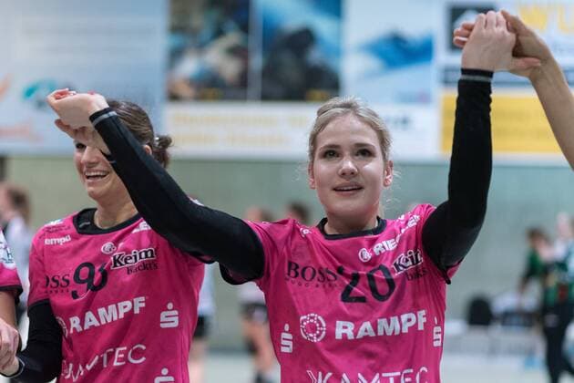 Annika Ibraheem babes Metzingen 20 cheers babes Metzingen against Neckarsulm SU handball Bundesliga 1 women 17 02 2018 Metzingen Copyright: xEIBNER WolfgangxFrankx EP_WFK