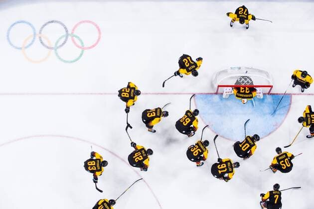 Themen der Woche - SPORT Olympia-Bilder des Tages - SPORT PyeongChang 2018 - Eishockey, Herren, Deutschland - Norwegen 180218The team of Germany ahead of the Men s Ice hockey Eishockey Preliminary Round match between Norway and Germany during day nine of the 2018 Winter Olympics on February 18, 2018 in Pyeongchang. Photo: Jon Olav Nesvold BILDBYRN kod JE 160178 *** 180218The team of Germany ahead of the Men s Ice Hockey Preliminary Round match between Norway and Germany during day nine of the 2018 Winter Olympics on February 18 2018 in Pyeongchang Photo Jon Olav Nesvold BILDBYR N code JE 160178  Copyright: JONxOLAVxNESVOLD BB180218JE063