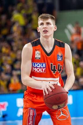 Medi Bayreuth David KRAEMER 44 ratiopharm Ulm ratiopharm ulm at the game in the final four 2018 ratiopharm Ulm Medi Bayreuth Ulm 18 02 18 basketball final four 2018 Ulm in Baden-Wuerttemberg Germany ratiopharm arena