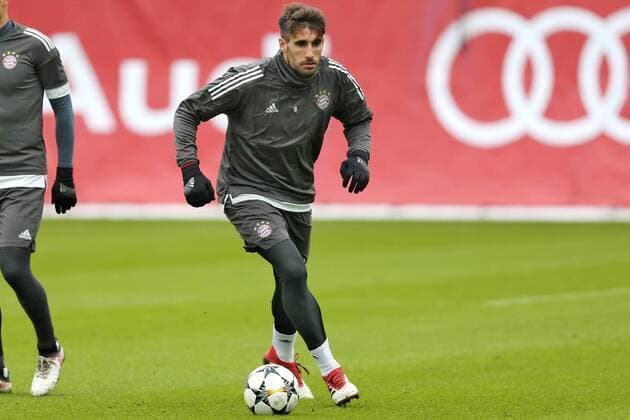 Javi Martinez during the final training of FC Bayern München before the tomorrow s eighth final Hinspiels in the Champions League on 20 02 2018 in the Allianz Arena Munich Copyright: xEIBNER MarcelxEngelbrechtx EP_EER