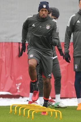 Jerome Boateng during the final training of FC Bayern München before the tomorrow s eighth final Hinspiels in the Champions League on 20 02 2018 in the Allianz Arena Munich Copyright: xEIBNER MarcelxEngelbrechtx EP_EER