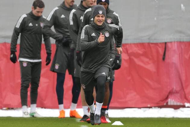 Joshua Kimmich during the final training of FC Bayern München before the tomorrow s eighth final Hinspiels in the Champions League on 20 02 2018 in the Allianz Arena Munich Copyright: xEIBNER MarcelxEngelbrechtx EP_EER