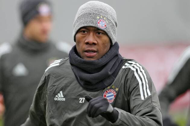 David Alaba during the final training of FC Bayern München before the tomorrow s eighth final Hinspiels in the Champions League on 20 02 2018 in the Allianz Arena Munich Copyright: xEIBNER MarcelxEngelbrechtx EP_EER