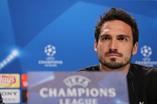 Mats Hummels during the press conference of FC Bayern München before the eighth final Hinspiels in the Champions League on 20 02 2018 in the Allianz Arena Munich Copyright: xEIBNER MarcelxEngelbrechtx EP_EER