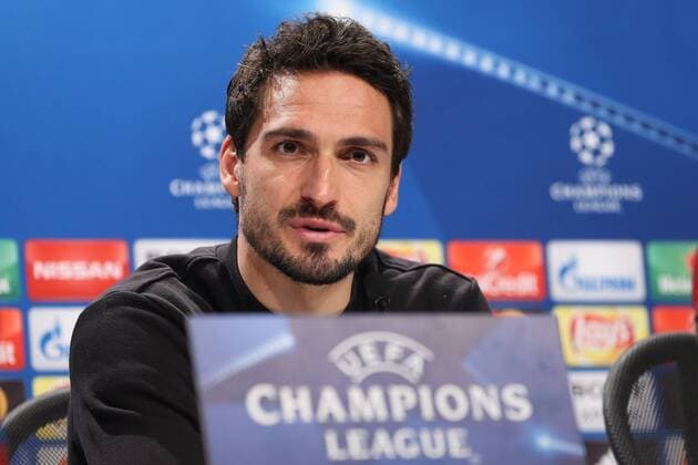 Mats Hummels during the press conference of FC Bayern München before the eighth final Hinspiels in the Champions League on 20 02 2018 in the Allianz Arena Munich Copyright: xEIBNER MarcelxEngelbrechtx EP_EER