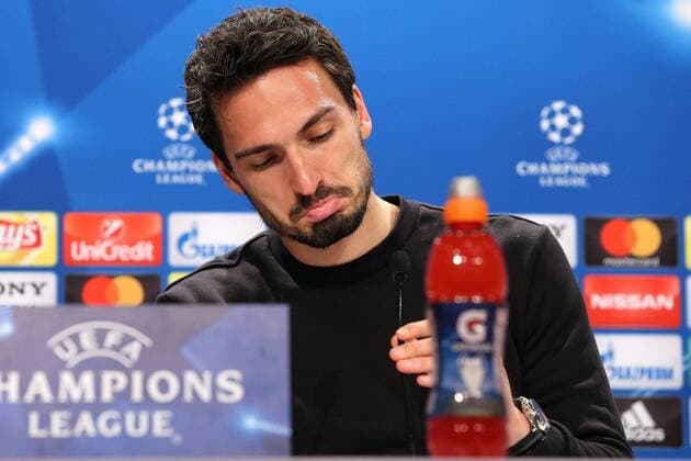Mats Hummels during the press conference of FC Bayern München before the eighth final Hinspiels in the Champions League on 20 02 2018 in the Allianz Arena Munich Copyright: xEIBNER MarcelxEngelbrechtx EP_EER