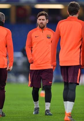 FC Barcelona Barca Training Session Lionel Messi during the FC Barcelona Training Session at Stamford Bridge, London, UK. Content Not Available For UK Newspapers Copyright: xSimonxDaelx FIL-11379-0005
